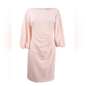LAUREN RALPH LAUREN Womens Bell Sleeves Dress,Pink, Size 6